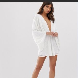 ASOS EDITION embellished batwing romper